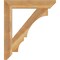 Ekena Millwork Balboa Slat Rough Sawn Bracket, Western Red Cedar, 4"W x 26"D x 30"H BKT04X26X30BOA06RWR - alternate 2